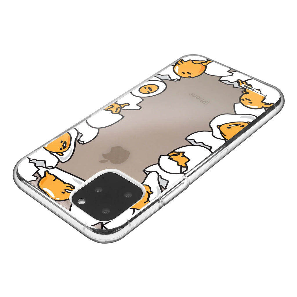 Iphone 14 plus Case (6.7Inch) Sanrio Clear TPU Soft Jelly Cover - Border Gudetama