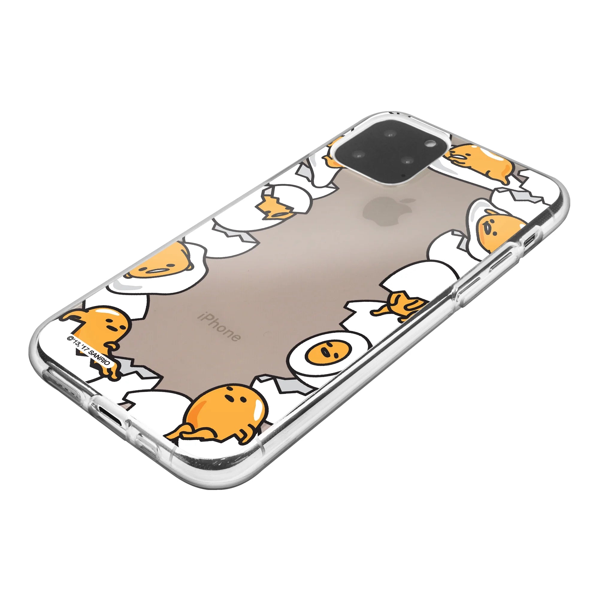 Iphone 14 plus Case (6.7Inch) Sanrio Clear TPU Soft Jelly Cover - Border Gudetama