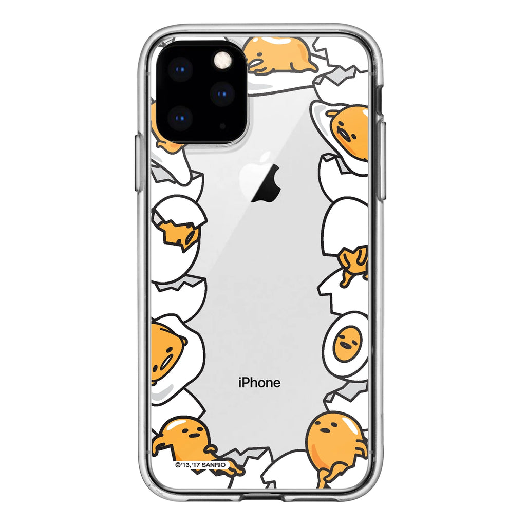 Iphone 14 plus Case (6.7Inch) Sanrio Clear TPU Soft Jelly Cover - Border Gudetama