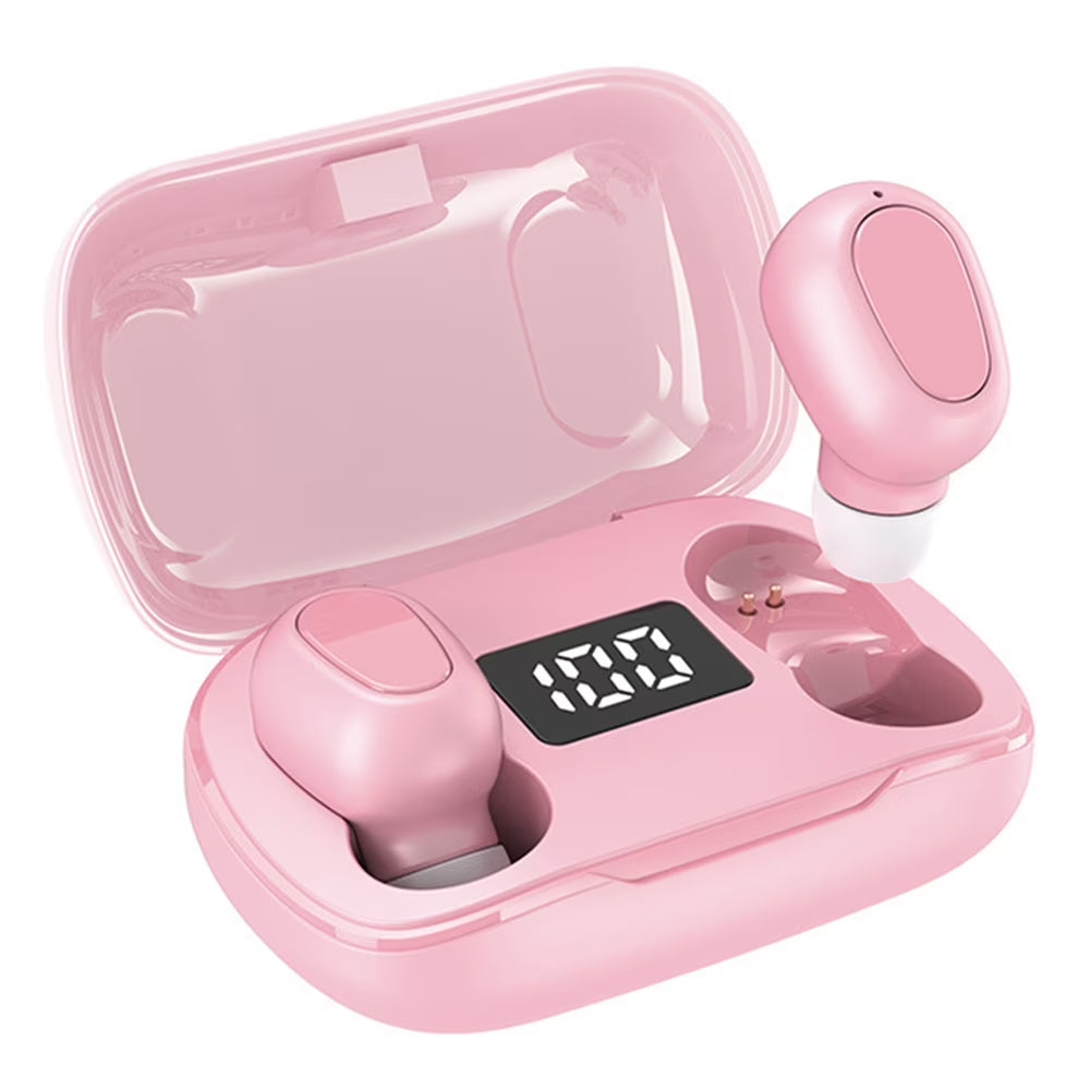 Earphones In-Ear Bluetooth Earbuds 3D Stereo Wireless Ear Pods with Charging Case IPX5 Anti-Sweat Earpiece
