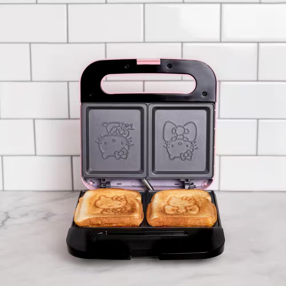 Hello Kitty 900W Pink Sandwich Maker