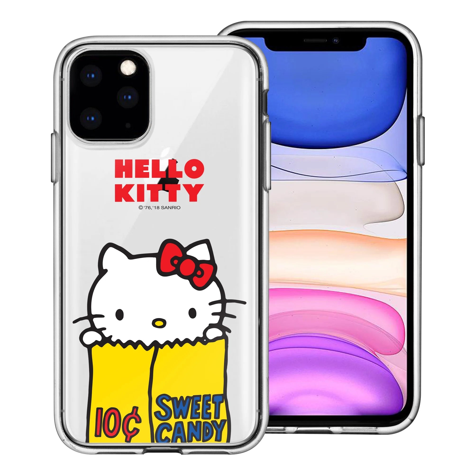 Iphone 14 Pro Case (6.1Inch) Sanrio Clear TPU Soft Jelly Cover - Hello Kitty Candy