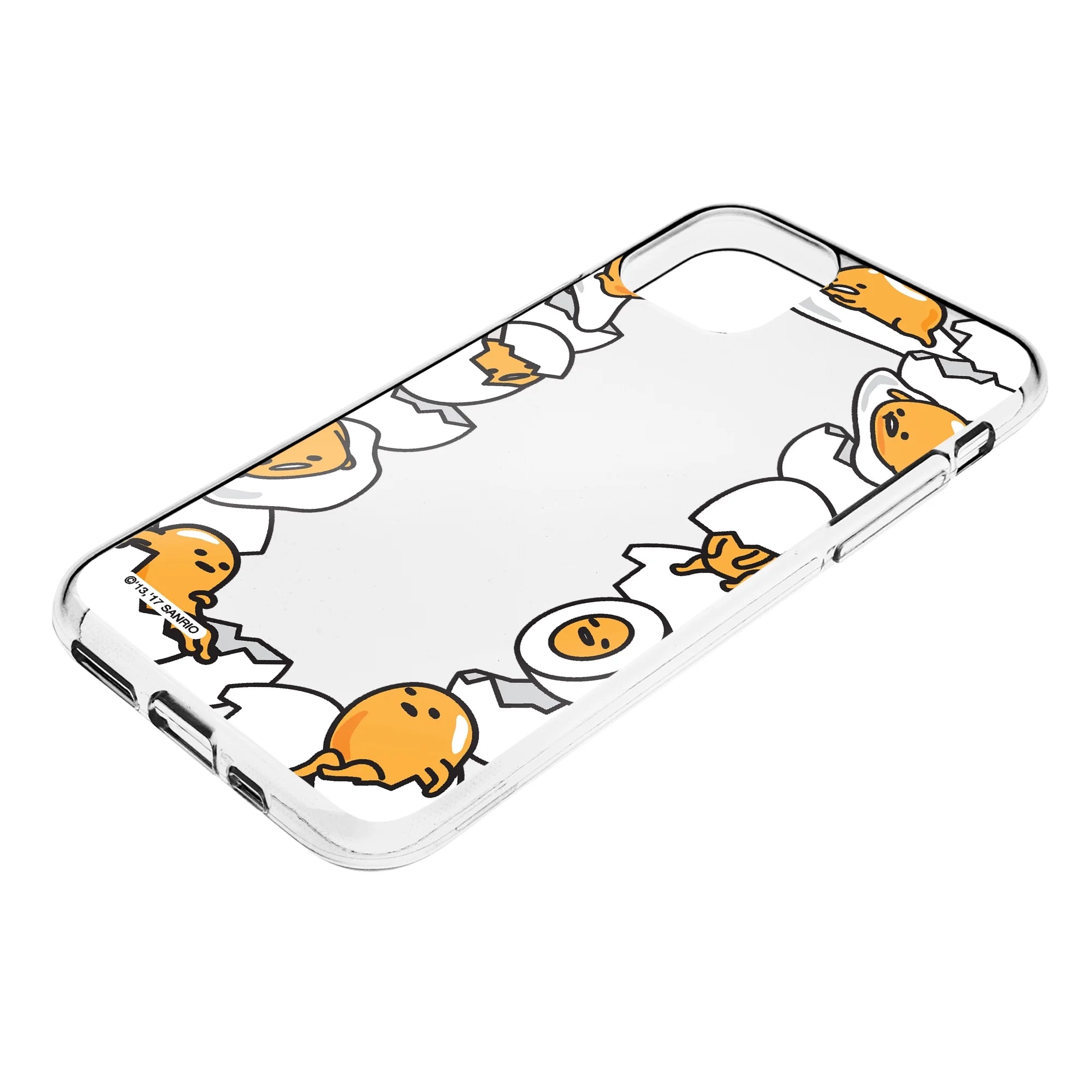 Iphone 14 plus Case (6.7Inch) Sanrio Clear TPU Soft Jelly Cover - Border Gudetama